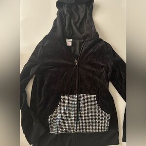 Circo Black Hoodie with Silver Accents